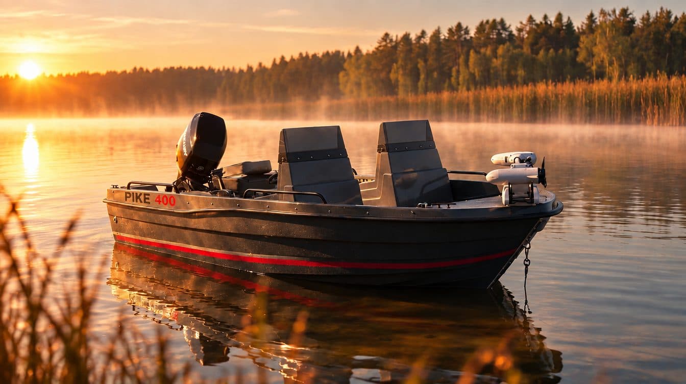 Pike 400 – laminátová rybářská loď